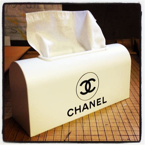 chanel tissue box holder|Chanel tissue box white.